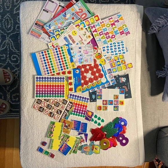 Assorted Teacher Stickers – Mixed Variety, Some New, Some Opened - Picture 2 of 6